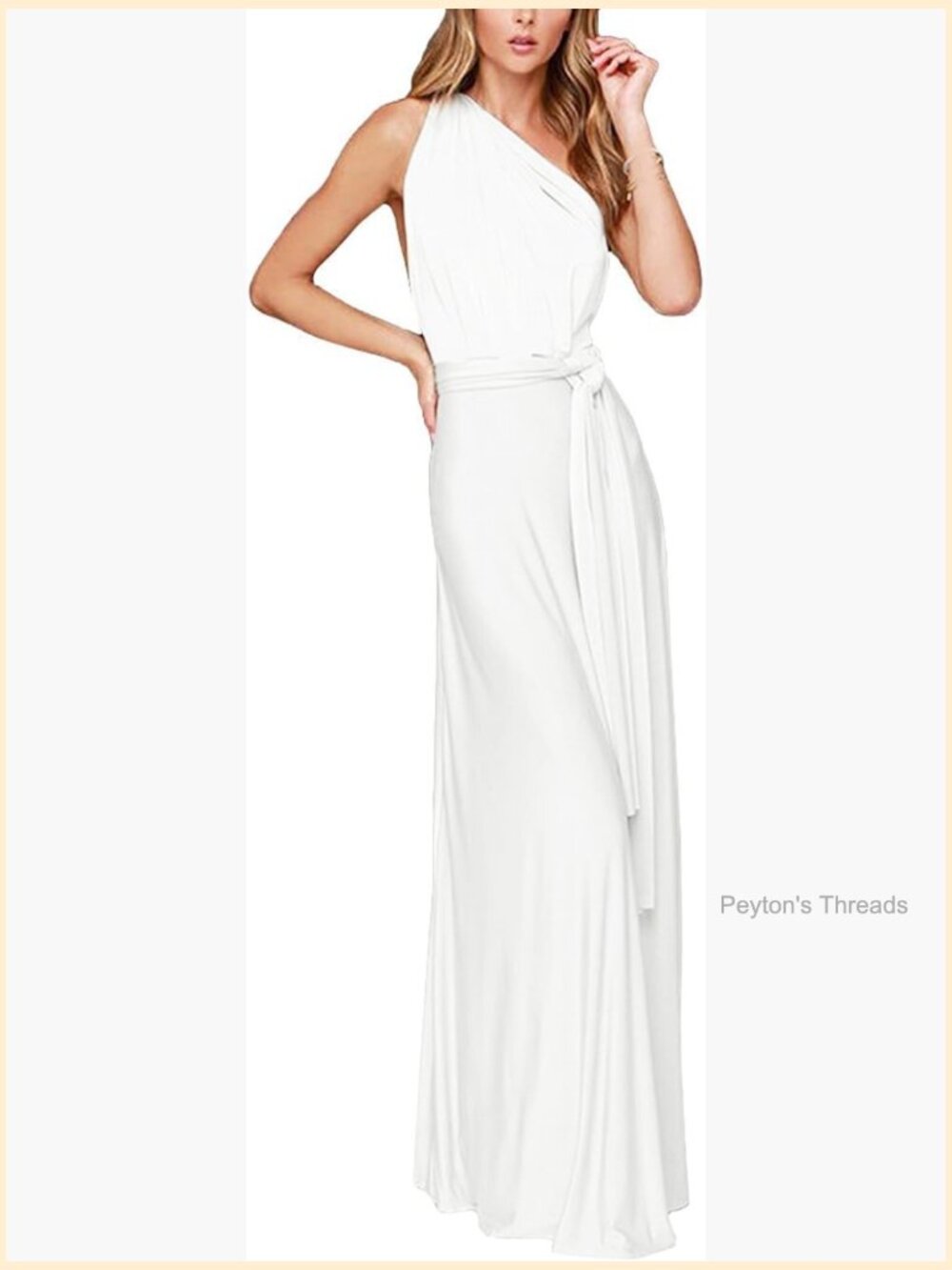 Infinity Convertible Multi Way Wrap Maxi Dress Bridesmaid Prom Gown